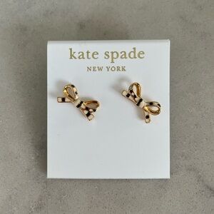 Kate Spade Black & White Bow Earrings